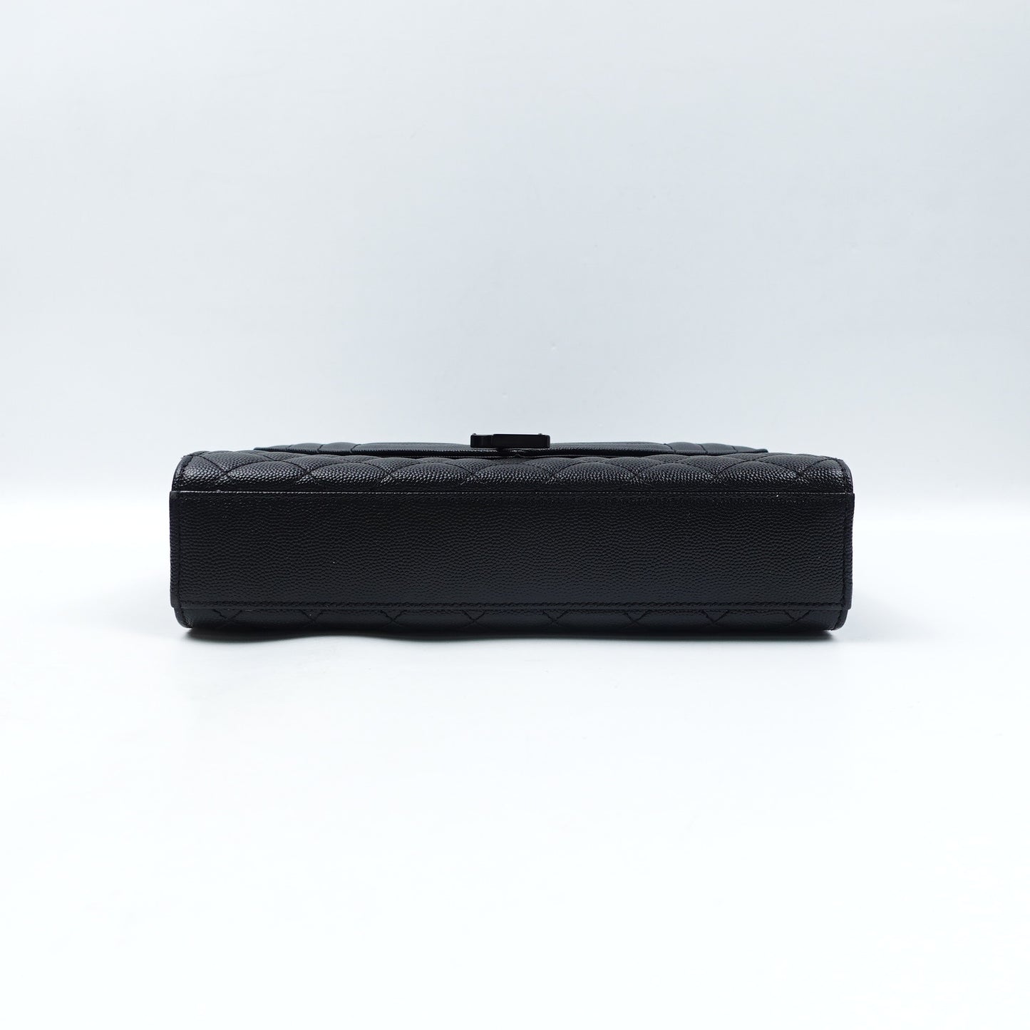 Pre-Owned Saint Laurent Envelope Black Calfskin Shoulder Bag