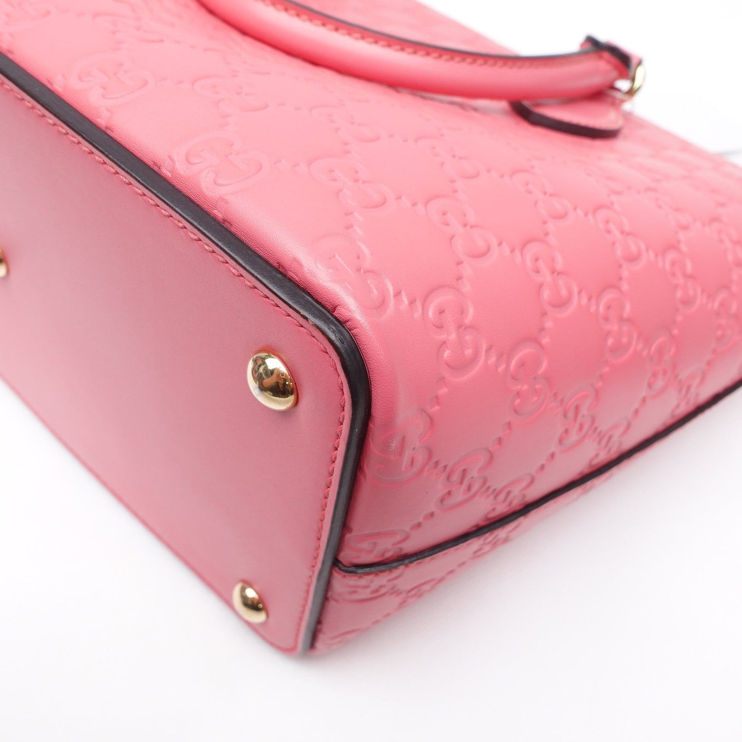 Pre-owned Gucci GG Pink Calfskin Shoulder Bag