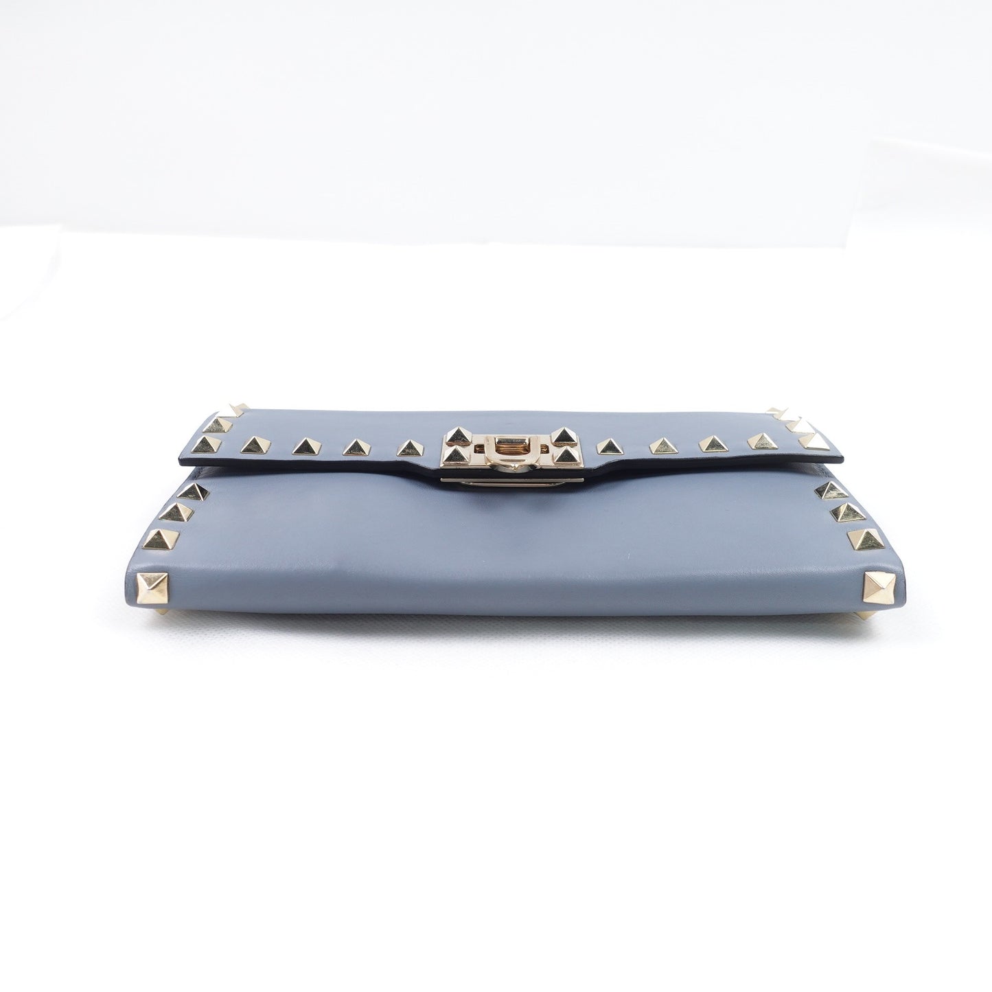 Pre-owned Valentino Blue Calfskin Wallet T10314471