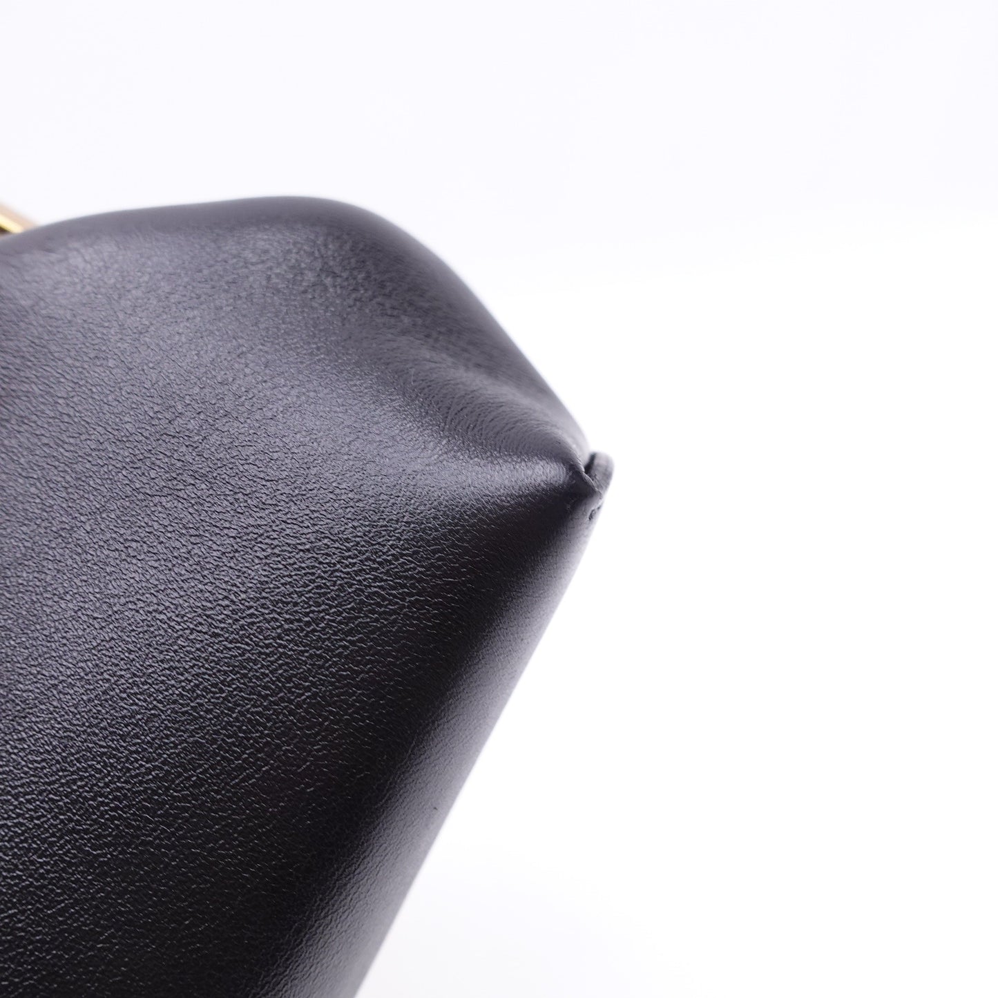 Pre-owned Fendi First Black Lambskin Shoulder Bag T10313756