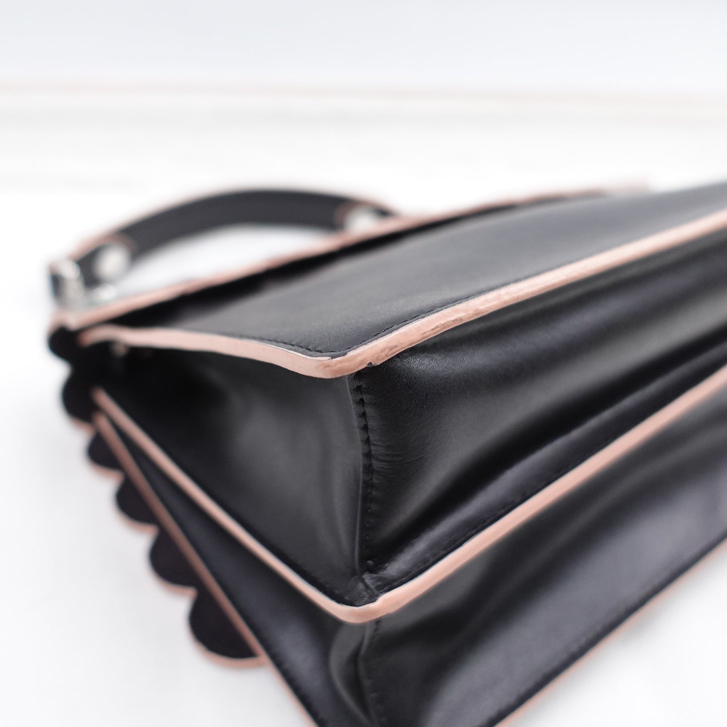 Pre-Owned Fendi KAN I Multicolored Calfskin Shoulder Bag