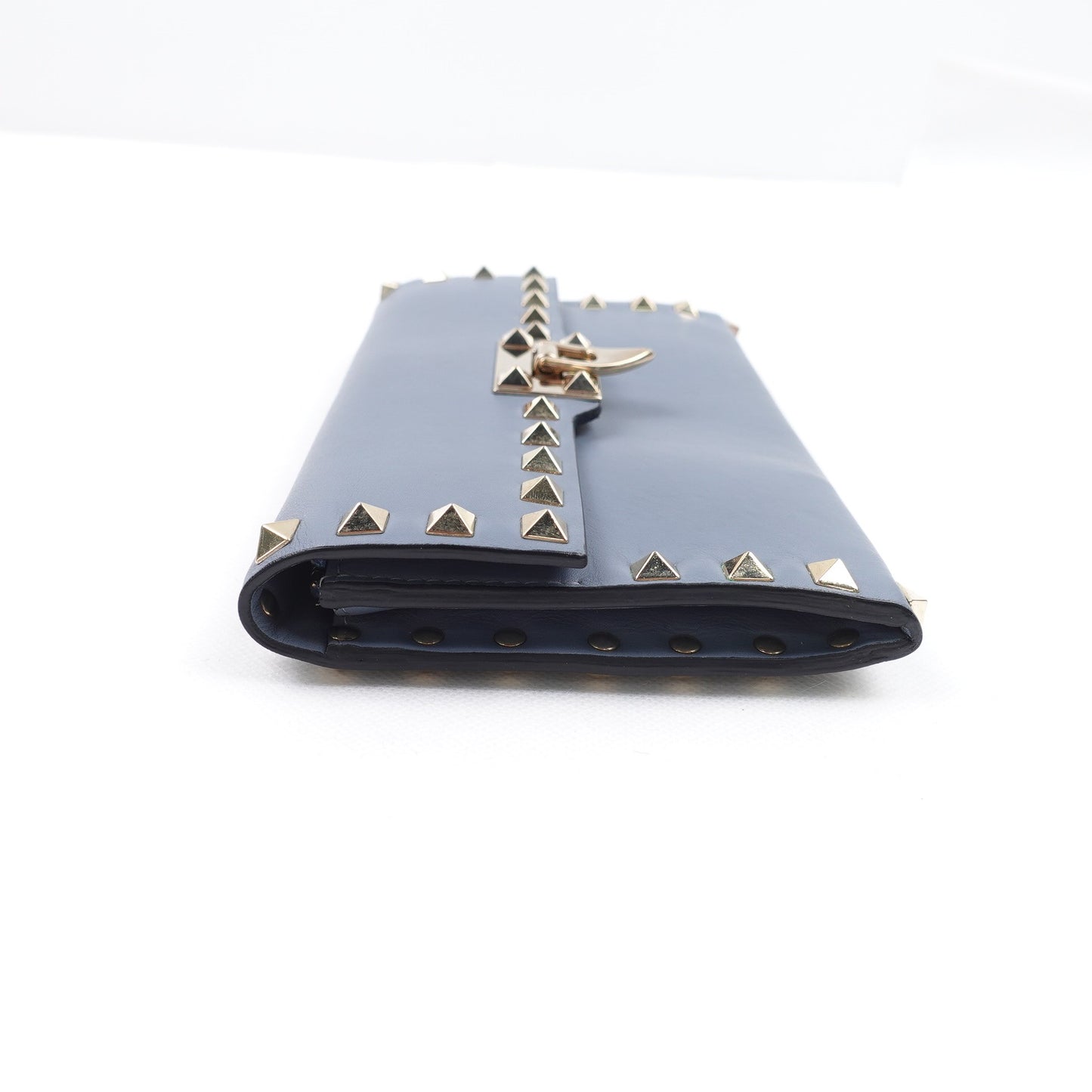 Pre-owned Valentino Blue Calfskin Wallet T10314471