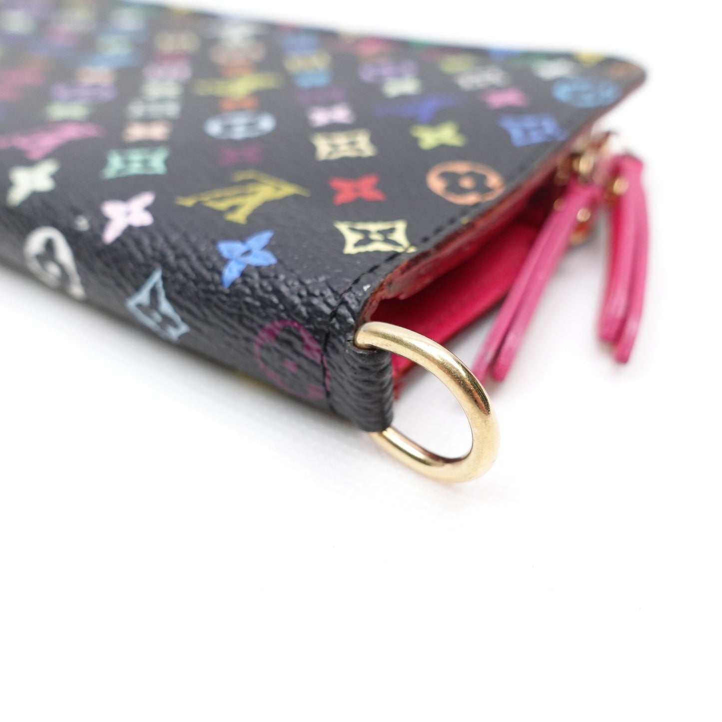 Pre-owned Louis Vuitton Insolite Black Multicolor Coated Canvas Wallet