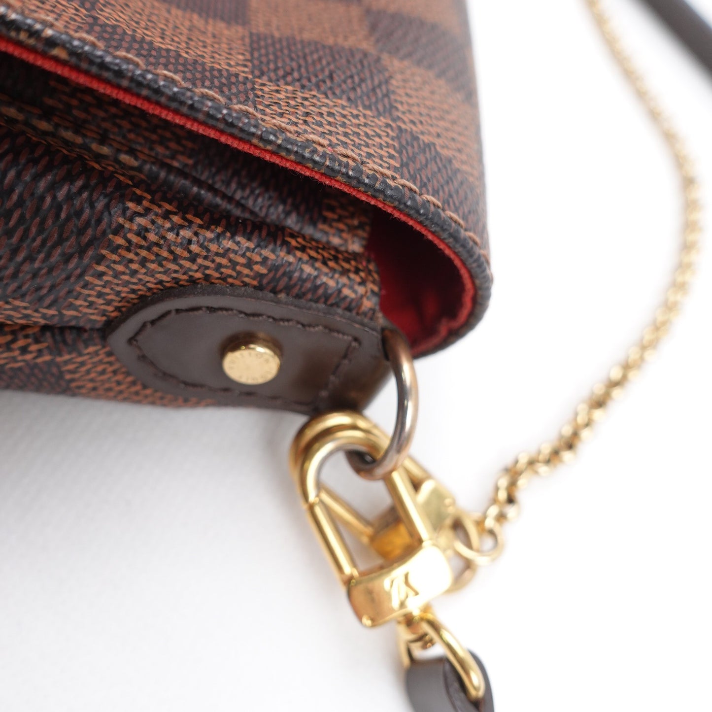 Pre-owned Louis Vuitton Favorite MM Coated Canvas Shoulder Bag