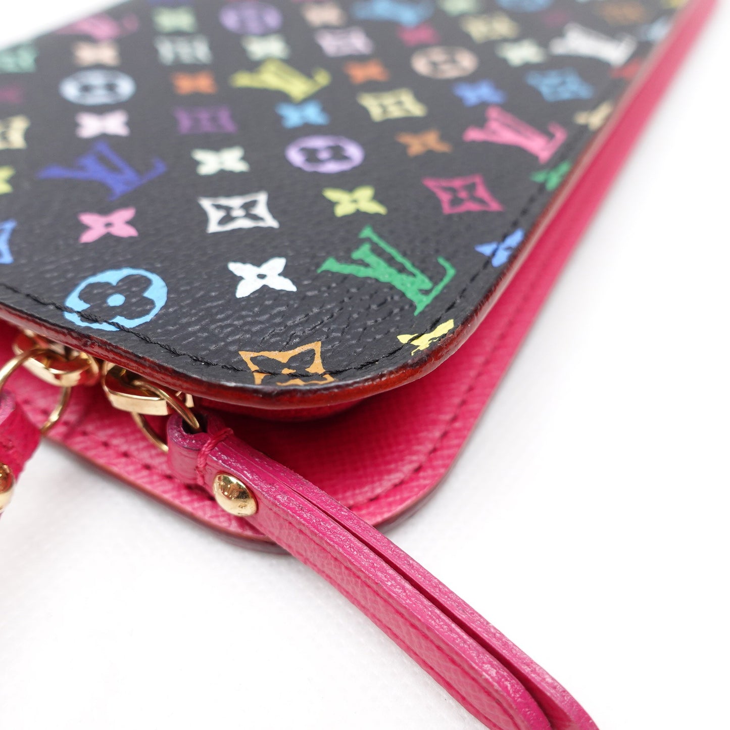 Pre-owned Louis Vuitton Insolite Black Multicolor Coated Canvas Wallet