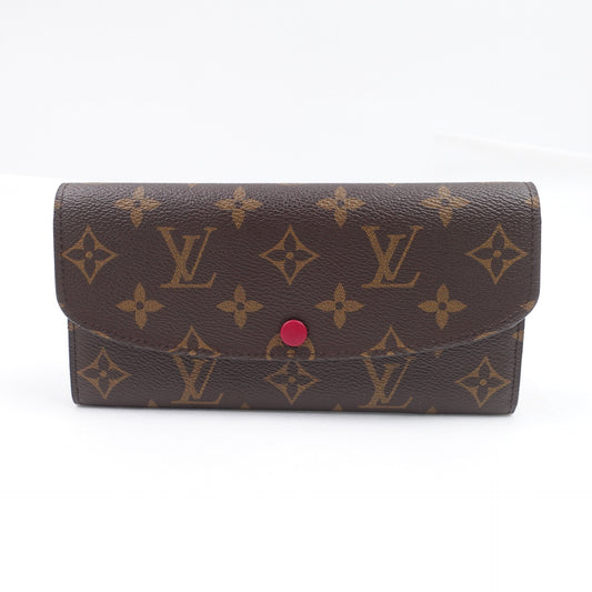 Pre-owned Louis Vuitton Emilie Monogram Coated Canvas Wallet