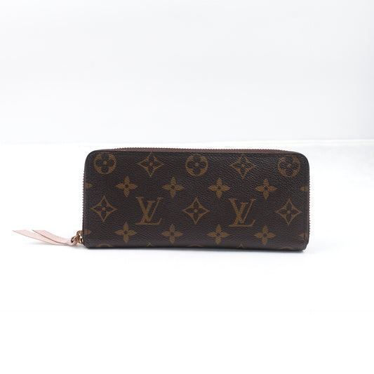 Pre-owned Louis Vuitton Clemence Monogram Coated Canvas Wallet