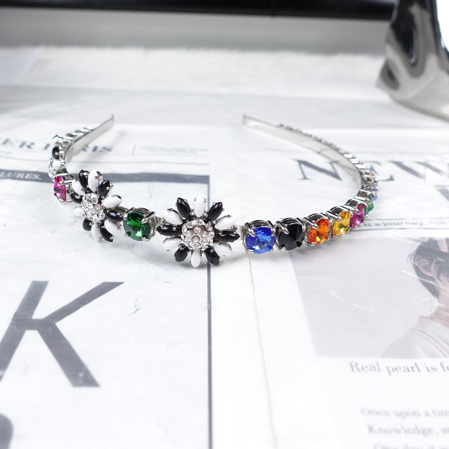 Pre-Owned Miu Miu Multicolored Head Band