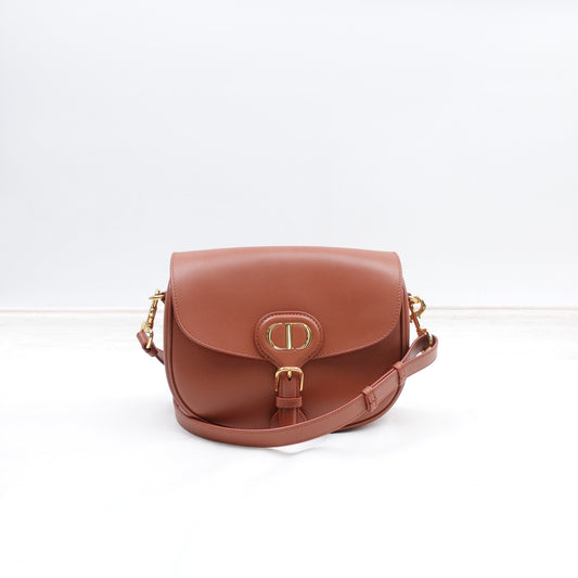 Pre-owned Dior Bobby Brown Calfskin Shoulder Bag T10315586