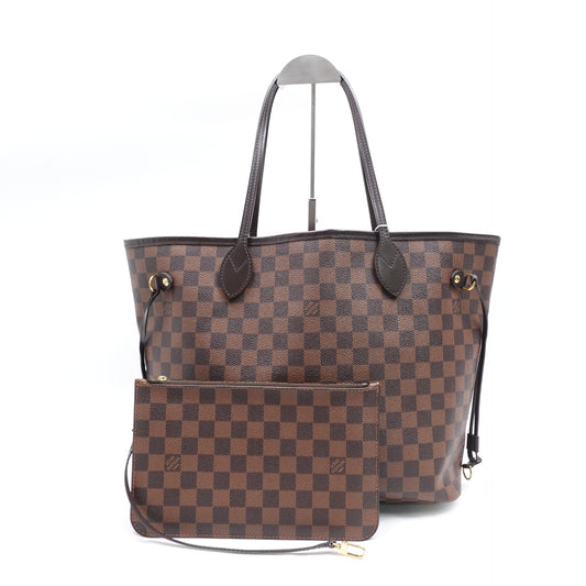 Pre-owned Louis Vuitton Neverfull MM Damier Ebene Coated Canvas Tote Bag