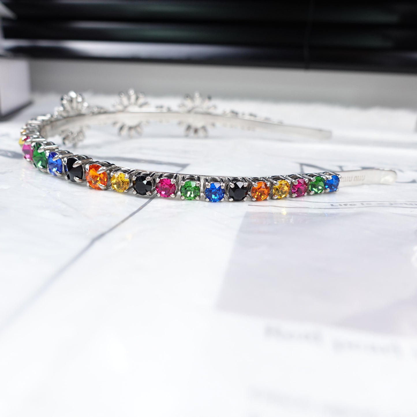 Pre-Owned Miu Miu Multicolored Head Band