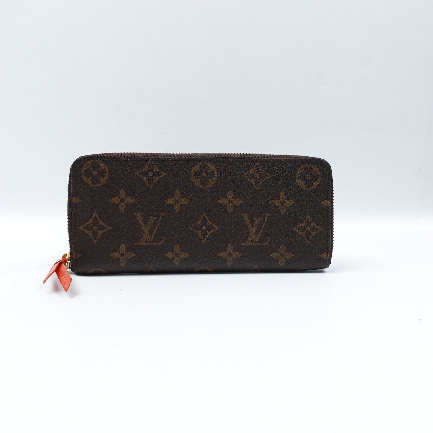 Pre-owned Louis Vuitton Clemence Monogram Coated Canvas Long Wallet