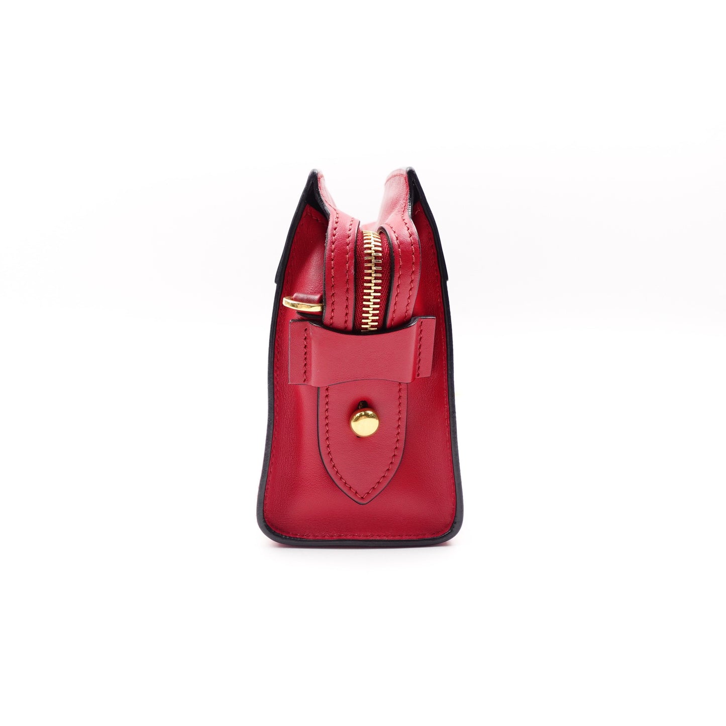 Pre-owned Prada Esplanade Red Calfskin Shoulder Bag