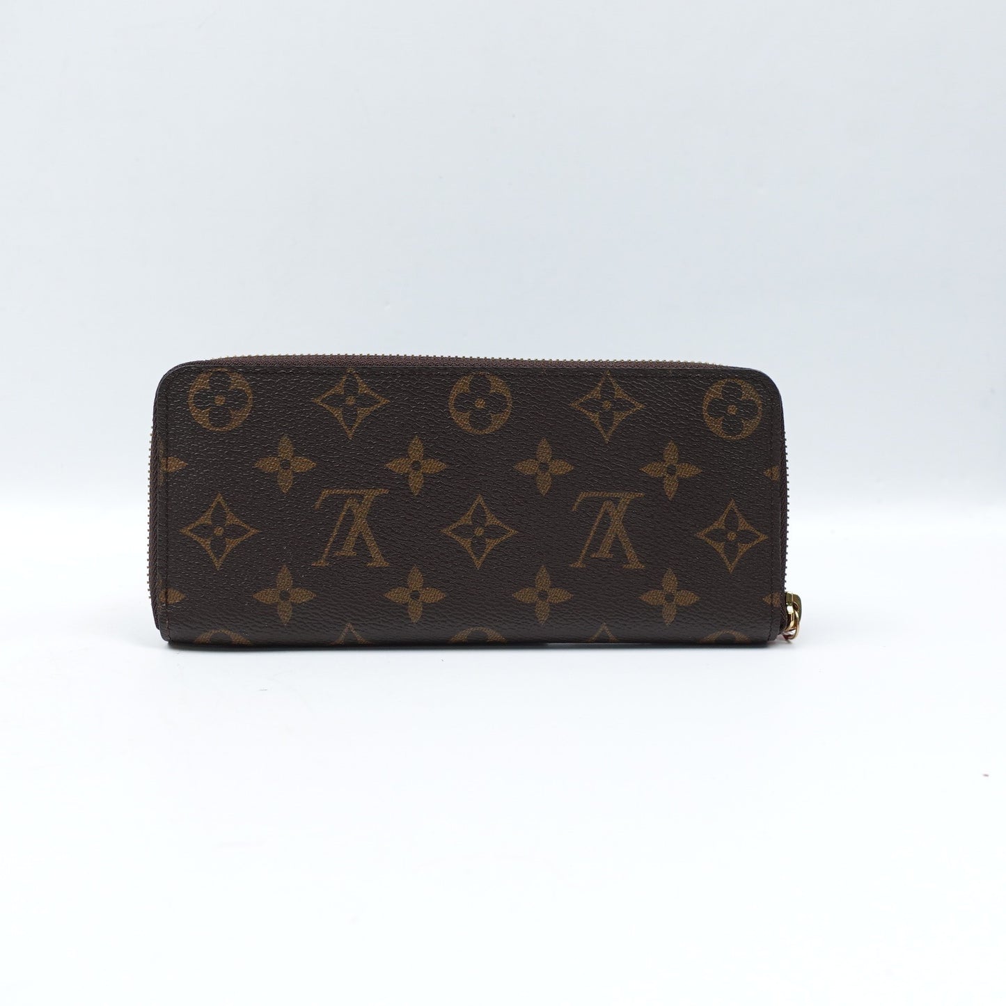 Pre-owned Louis Vuitton Clemence Monogram Coated Canvas Long Wallet
