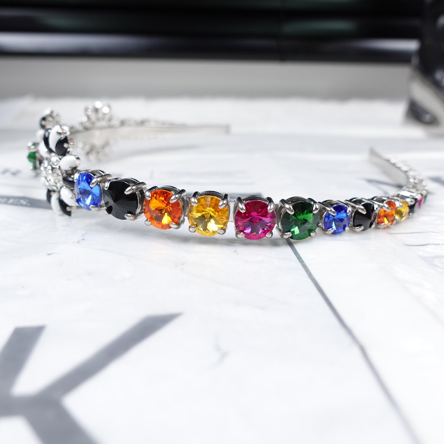 Pre-Owned Miu Miu Multicolored Head Band