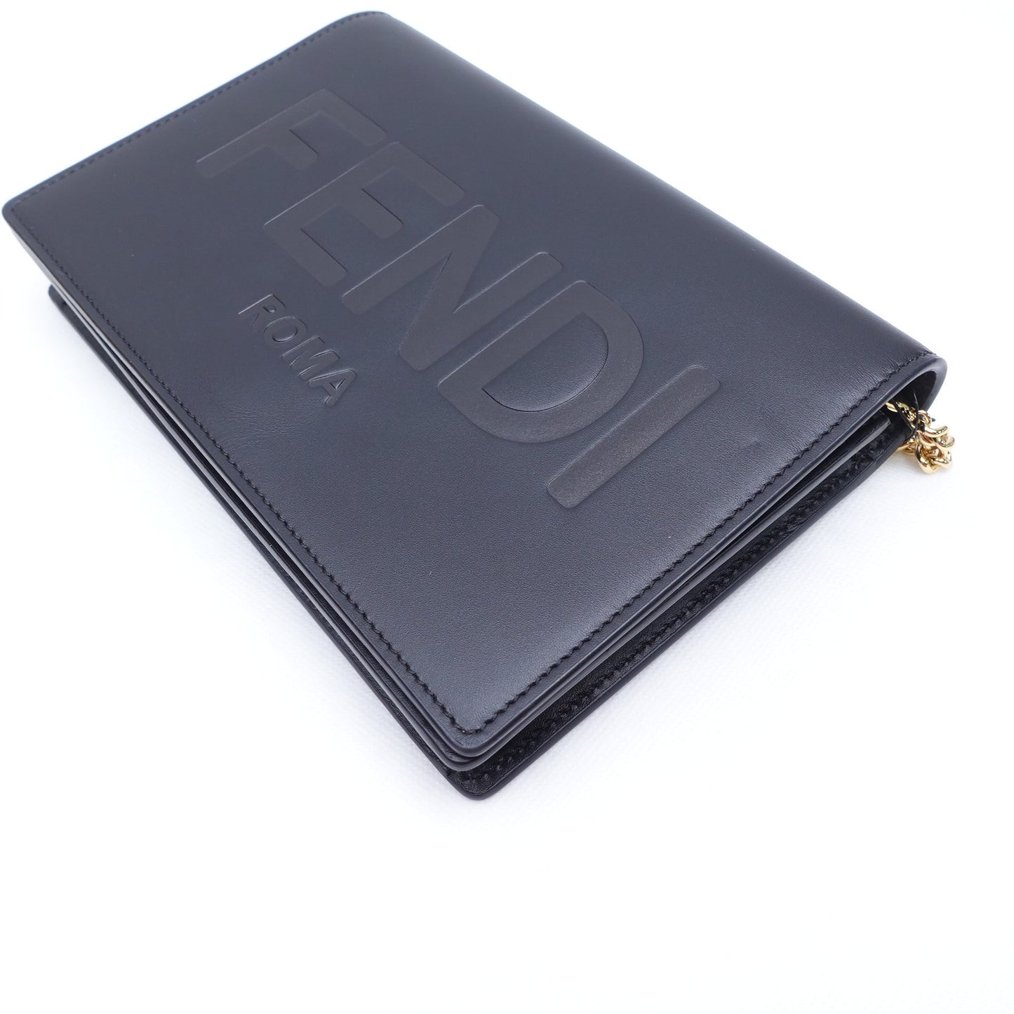 Pre-owned Fendi Black Calfskin Shoulder Bag T10318894