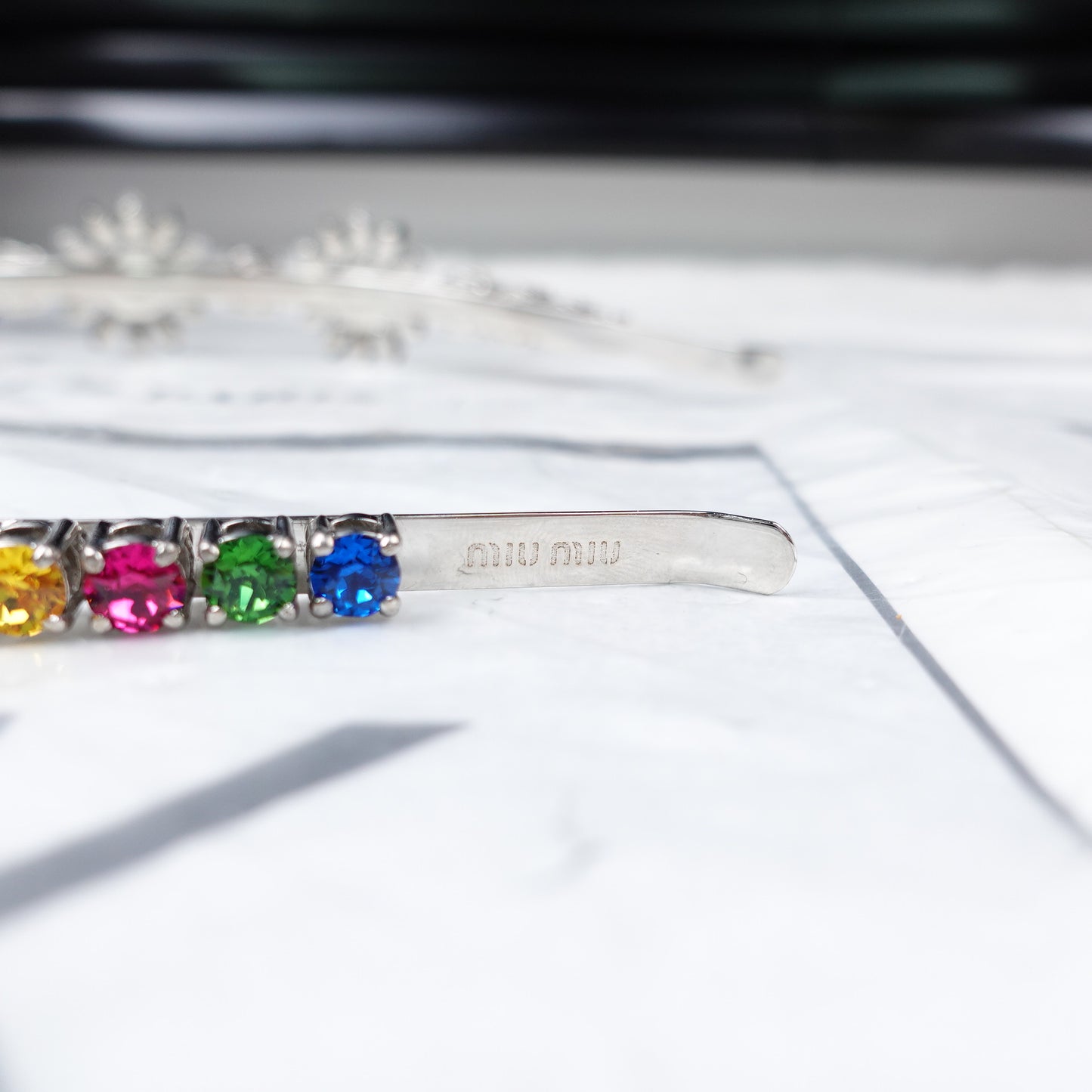 Pre-Owned Miu Miu Multicolored Head Band