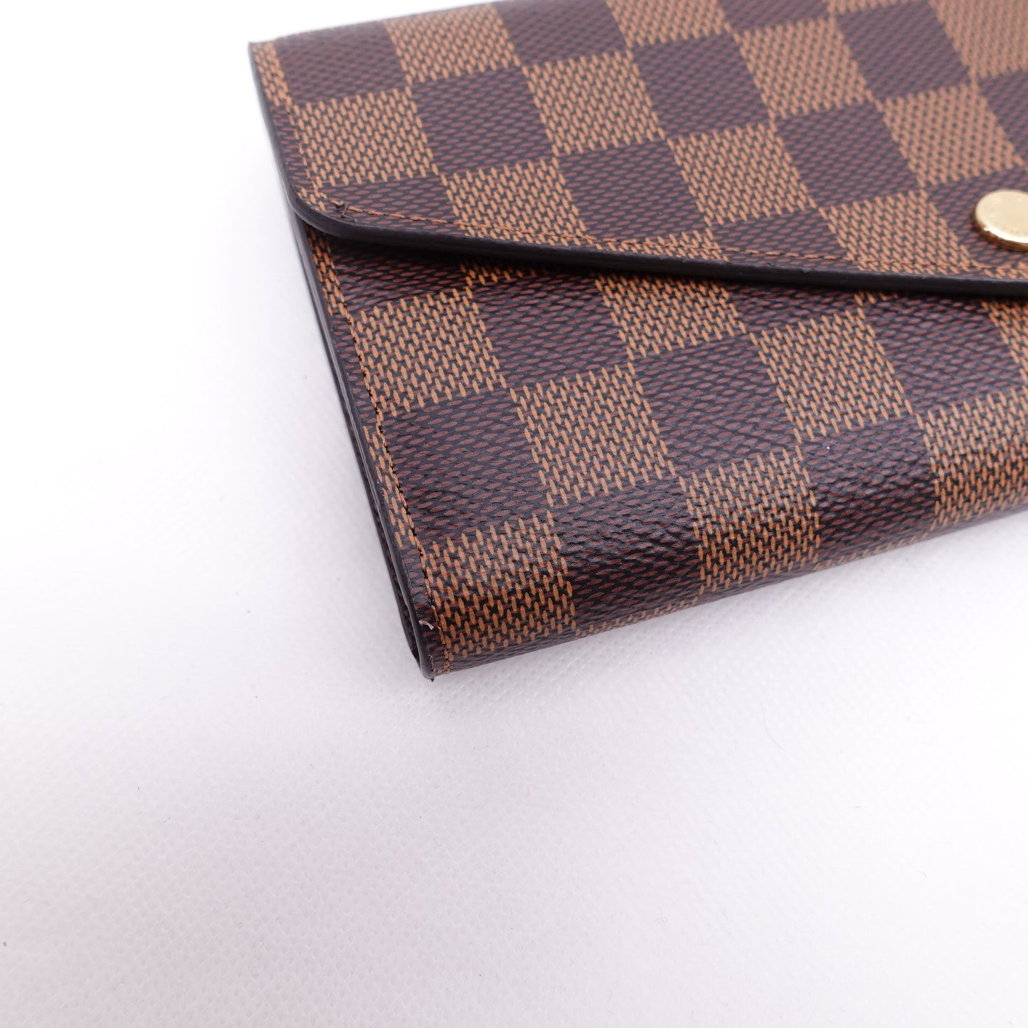 Pre-owned Louis Vuitton Sarah Damier Ebene Coated Canvas Wallet T10313723