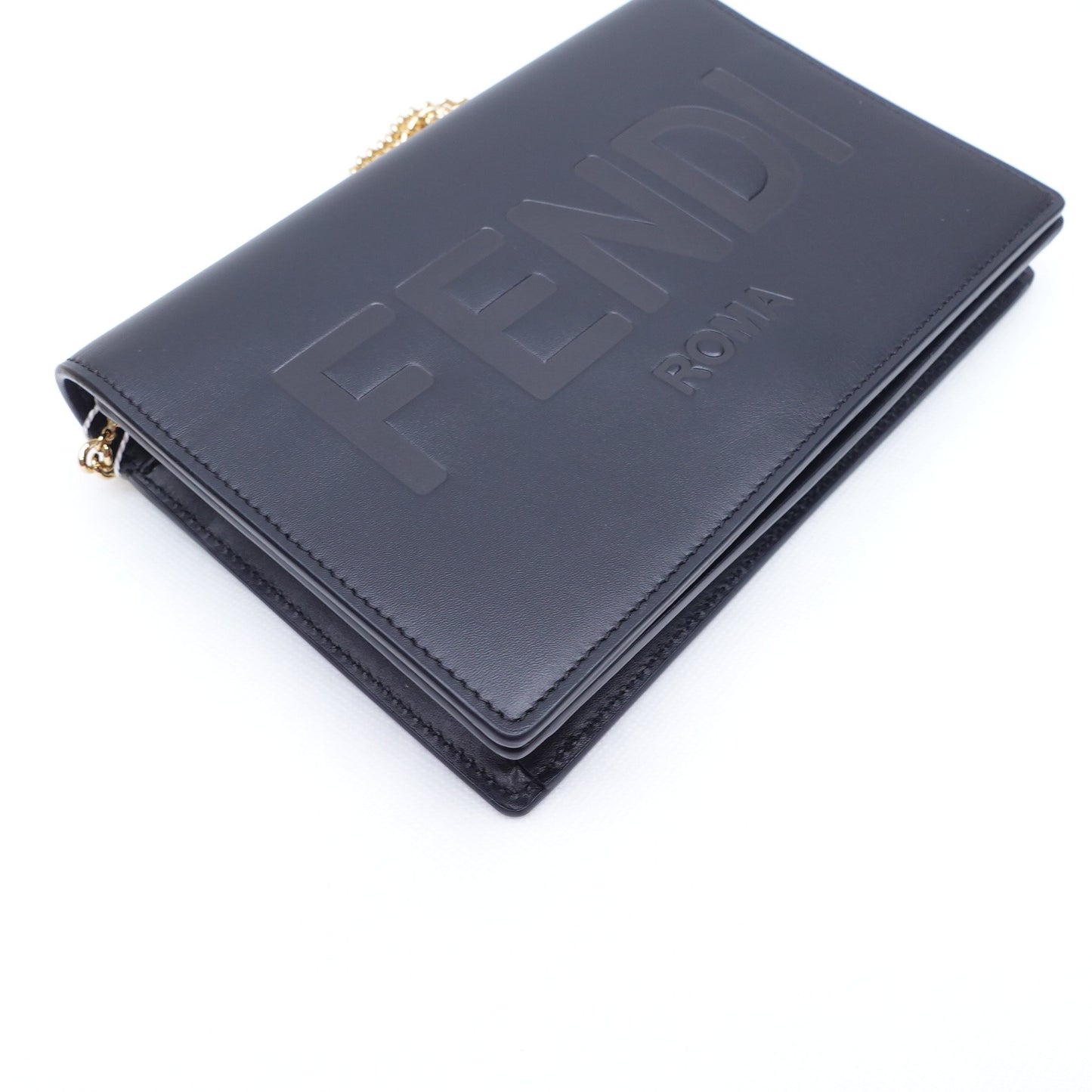 Pre-owned Fendi Black Calfskin Shoulder Bag T10318894