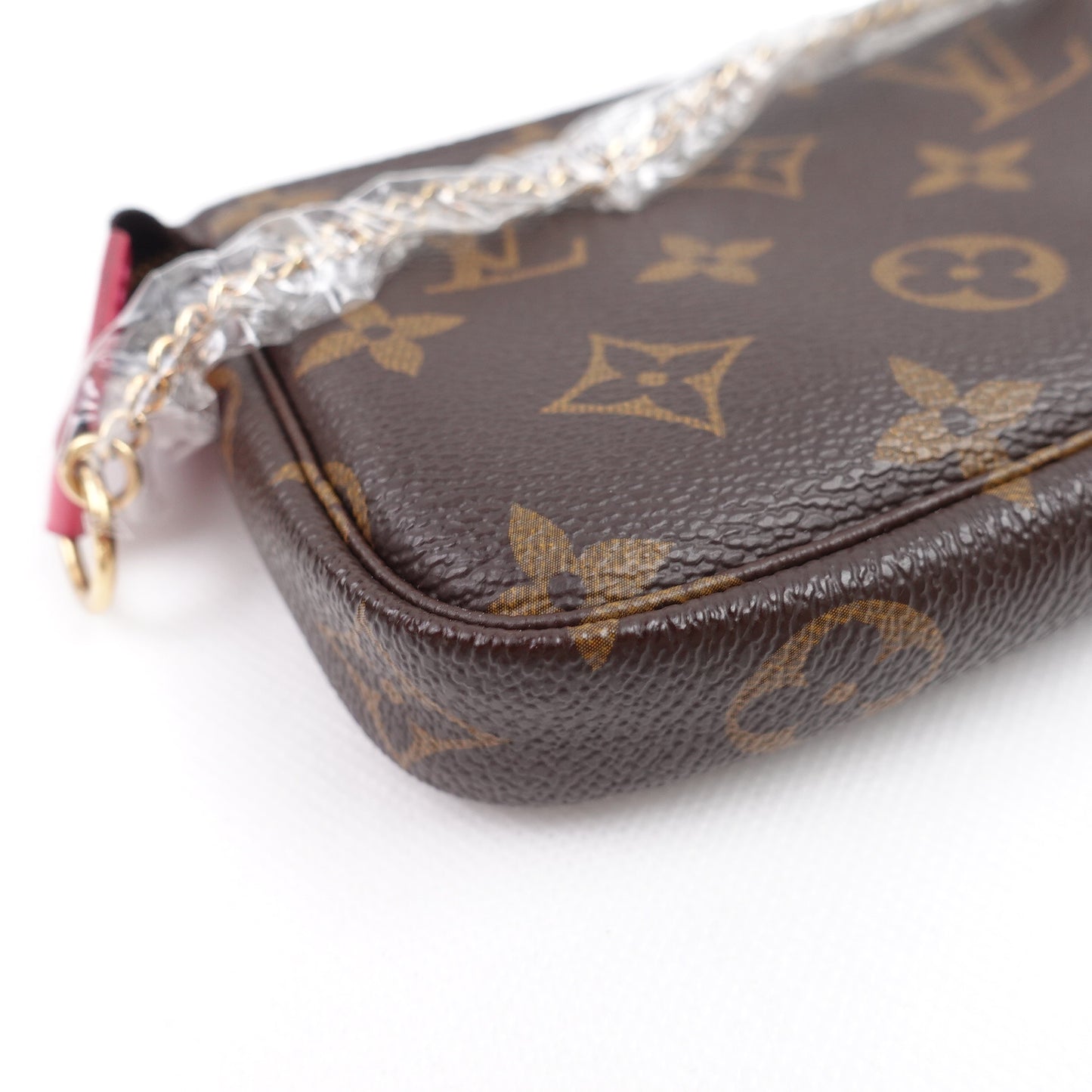 Pre-owned Louis Vuitton Mini Pochette Vivinne Print Monogram Coated Canvas Wristlet