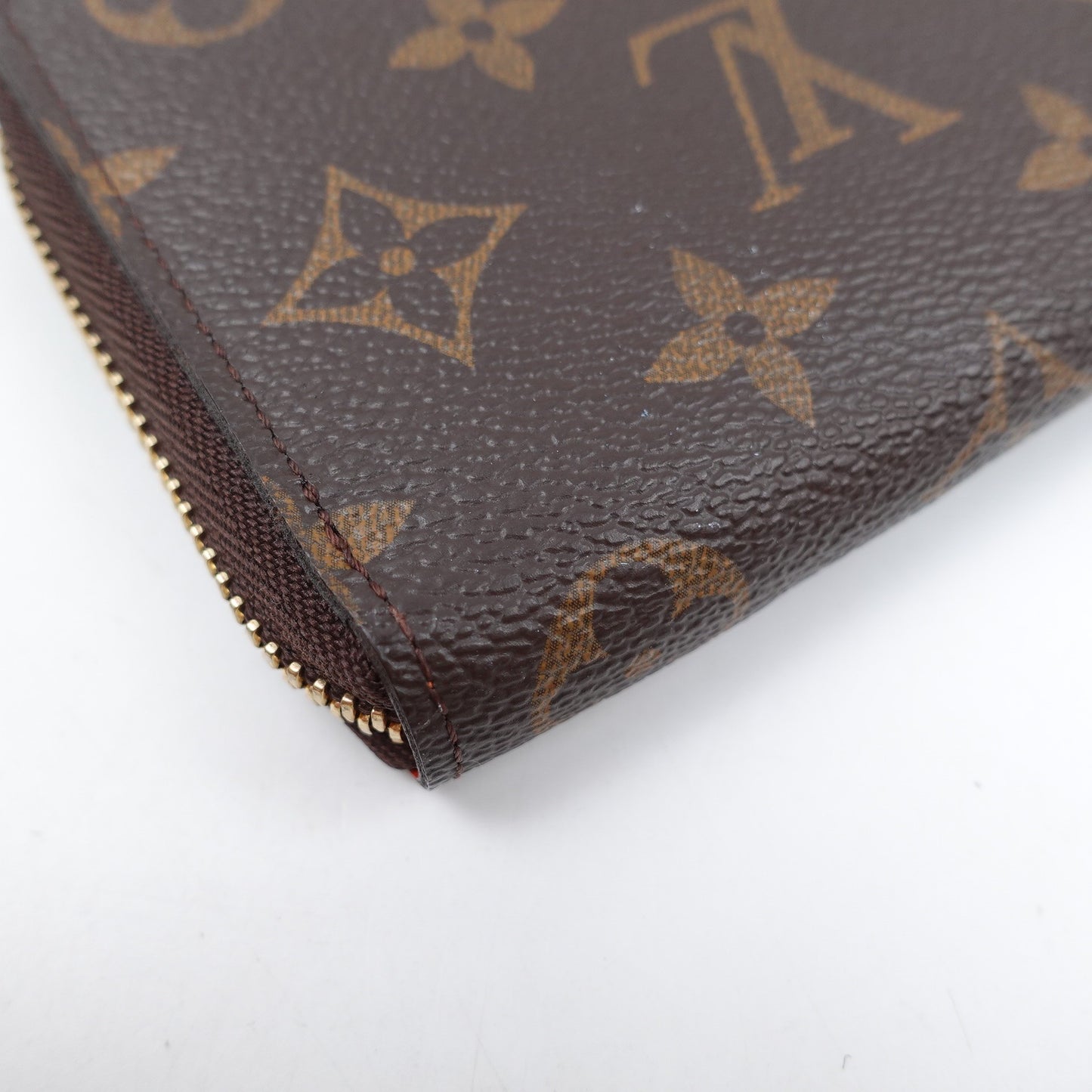 Pre-owned Louis Vuitton Clemence Monogram Coated Canvas Long Wallet