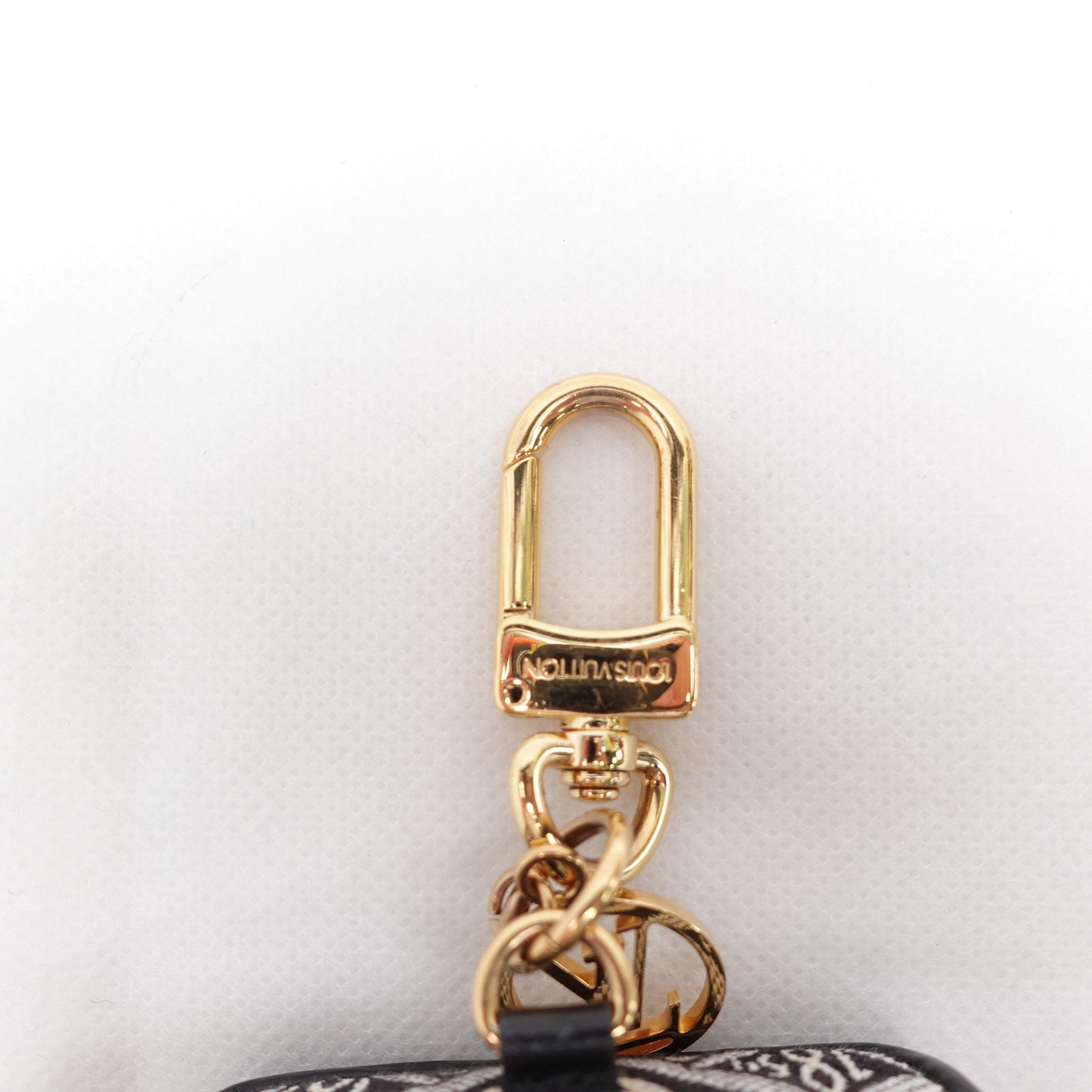 Pre-owned Louis Vuitton Black&White Canvas Bag Charm