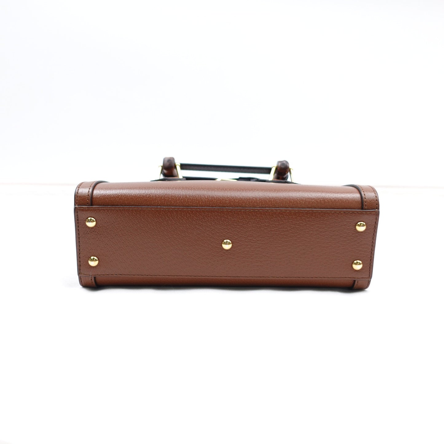 Pre-owned Gucci Diana East and West Brown Calfskin Top Handle Bag
