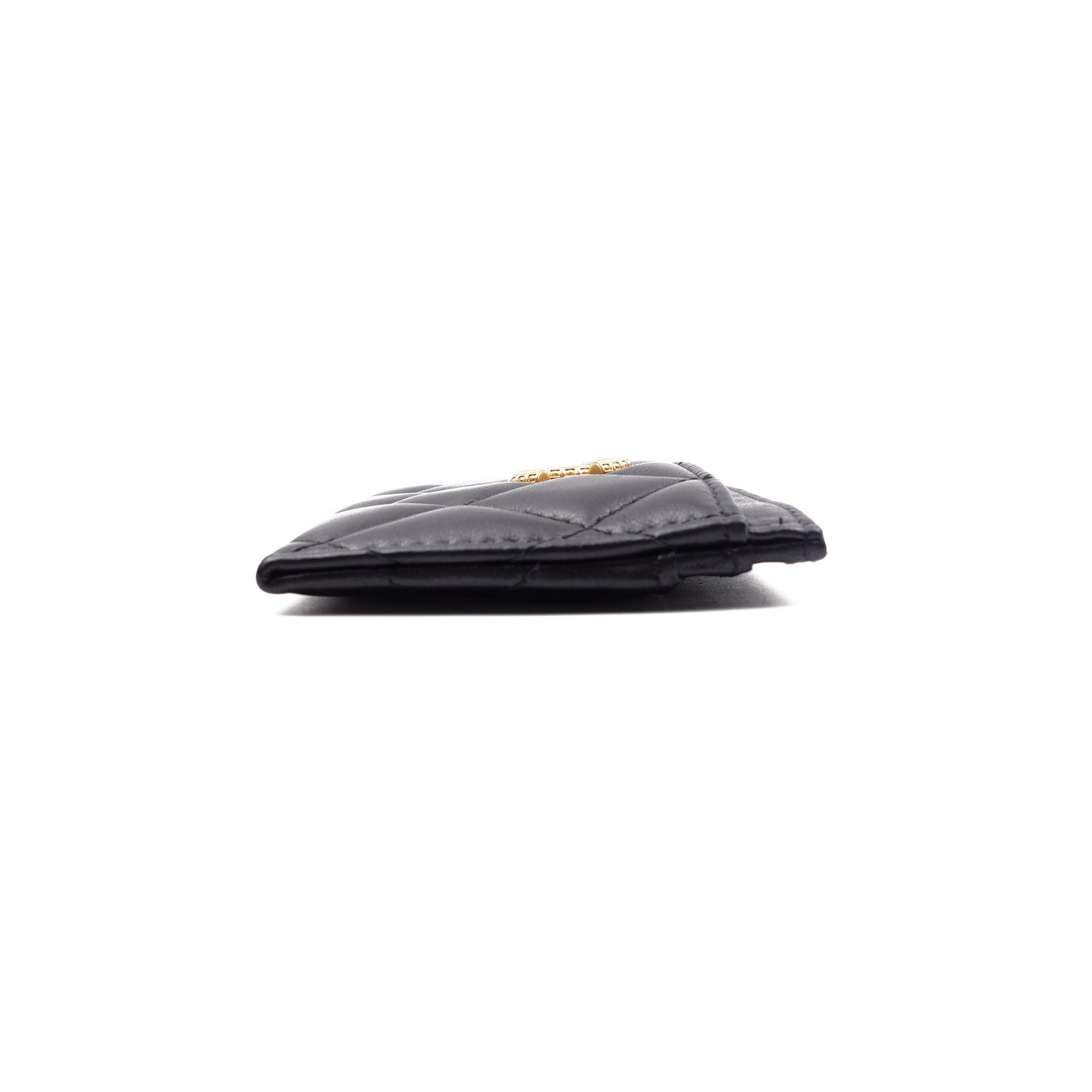 Pre-owned Chanel Black Lambskin Card Holder