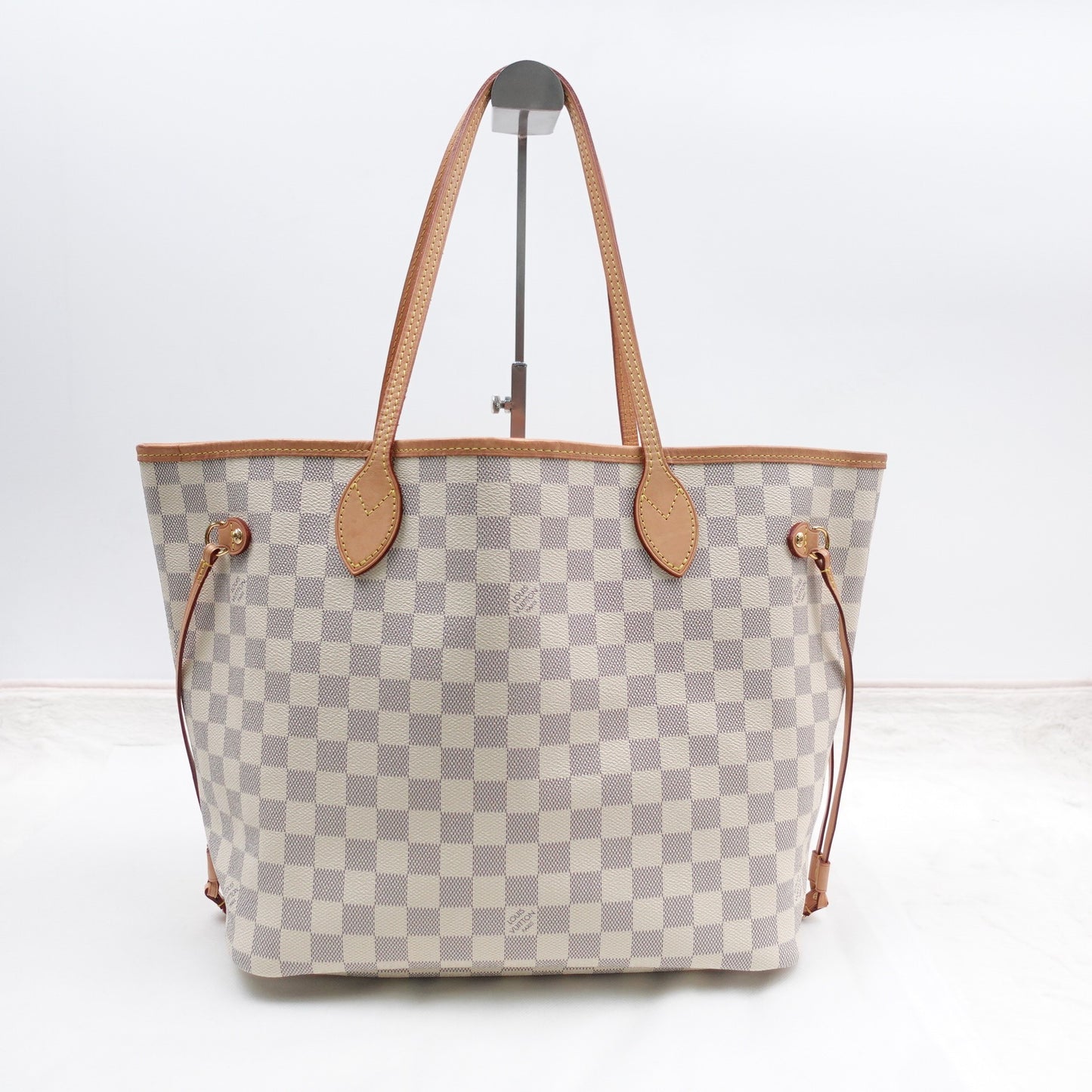 Pre-owned Louis Vuitton Neverfull Damier Azur Coated Canvas Tote Bag