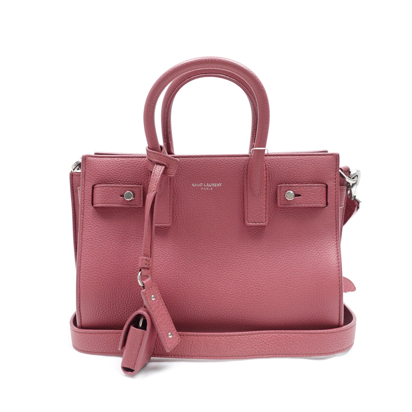 Pre-owned Saint Laurent Sac De Jour Dusty Pink Calfskin Shoulder Bag