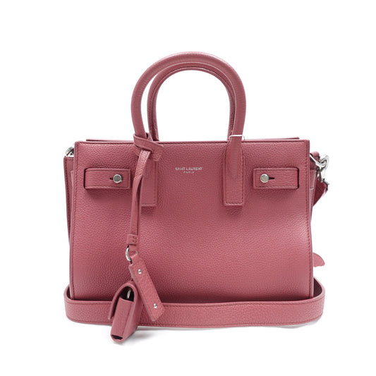 Pre-owned Saint Laurent Sac De Jour Dusty Pink Calfskin Shoulder Bag