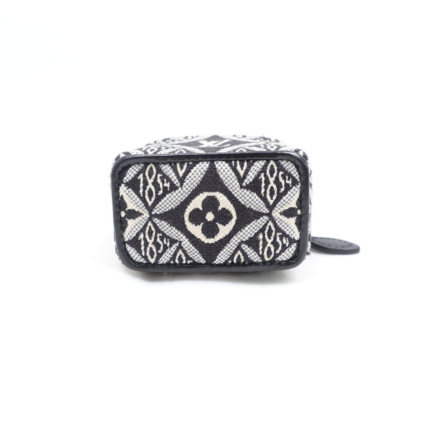 Pre-owned Louis Vuitton Black&White Canvas Bag Charm