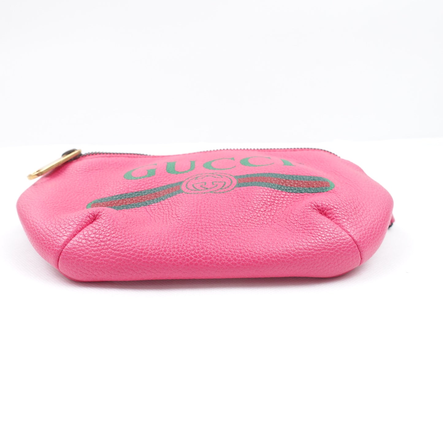 [Deal] Pre-owned Gucci Print Fuchsia Pink Calfskin Belt Bag