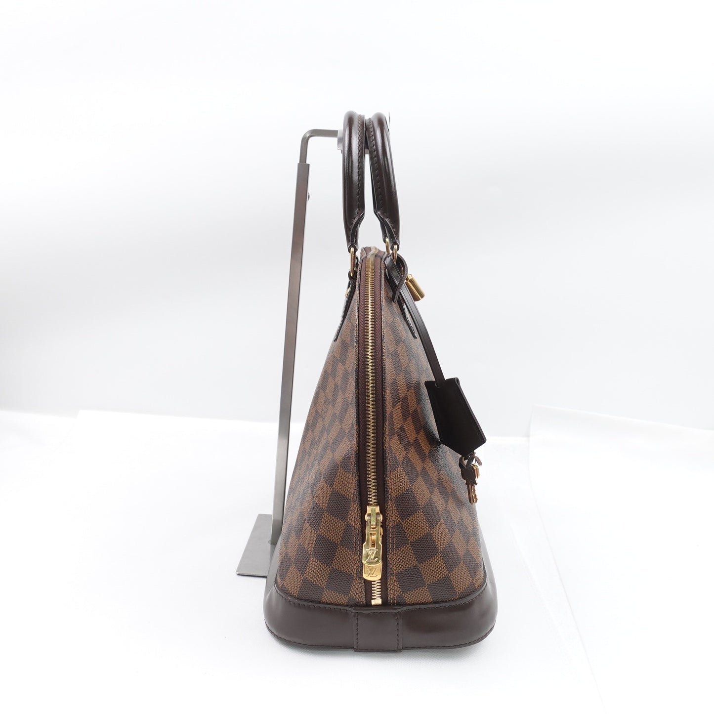 Pre-owned Louis Vuitton Alma GM Damier Ebene Coated Canvas Handbag