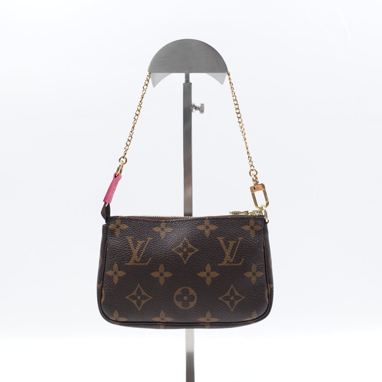 Pre-owned Louis Vuitton Pochette Mini Vivinne Print Monogram Coated Canvas Wristlet