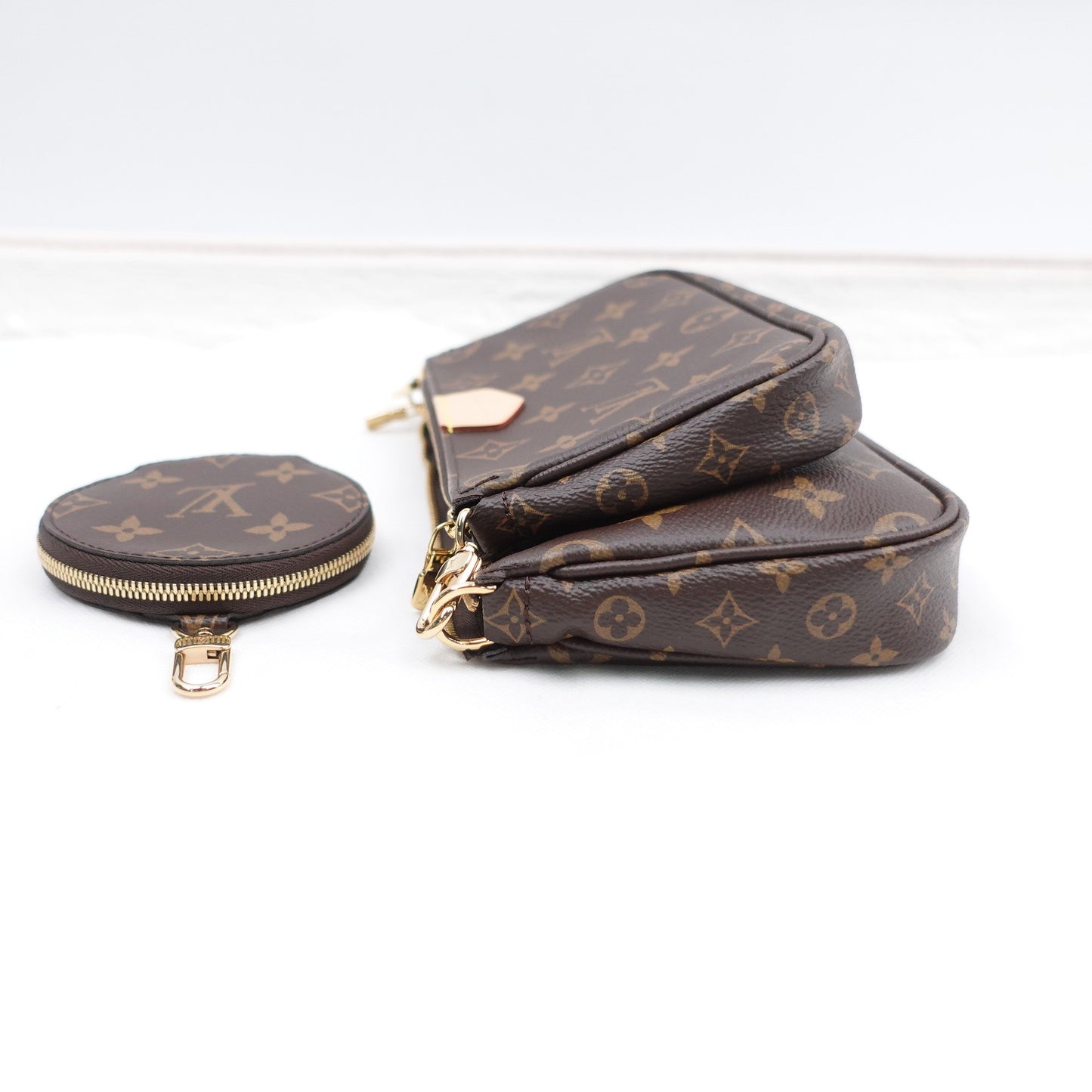 Pre-Owned Louis Vuitton Multi Pochette Monogram Canvas Crossbody Bag