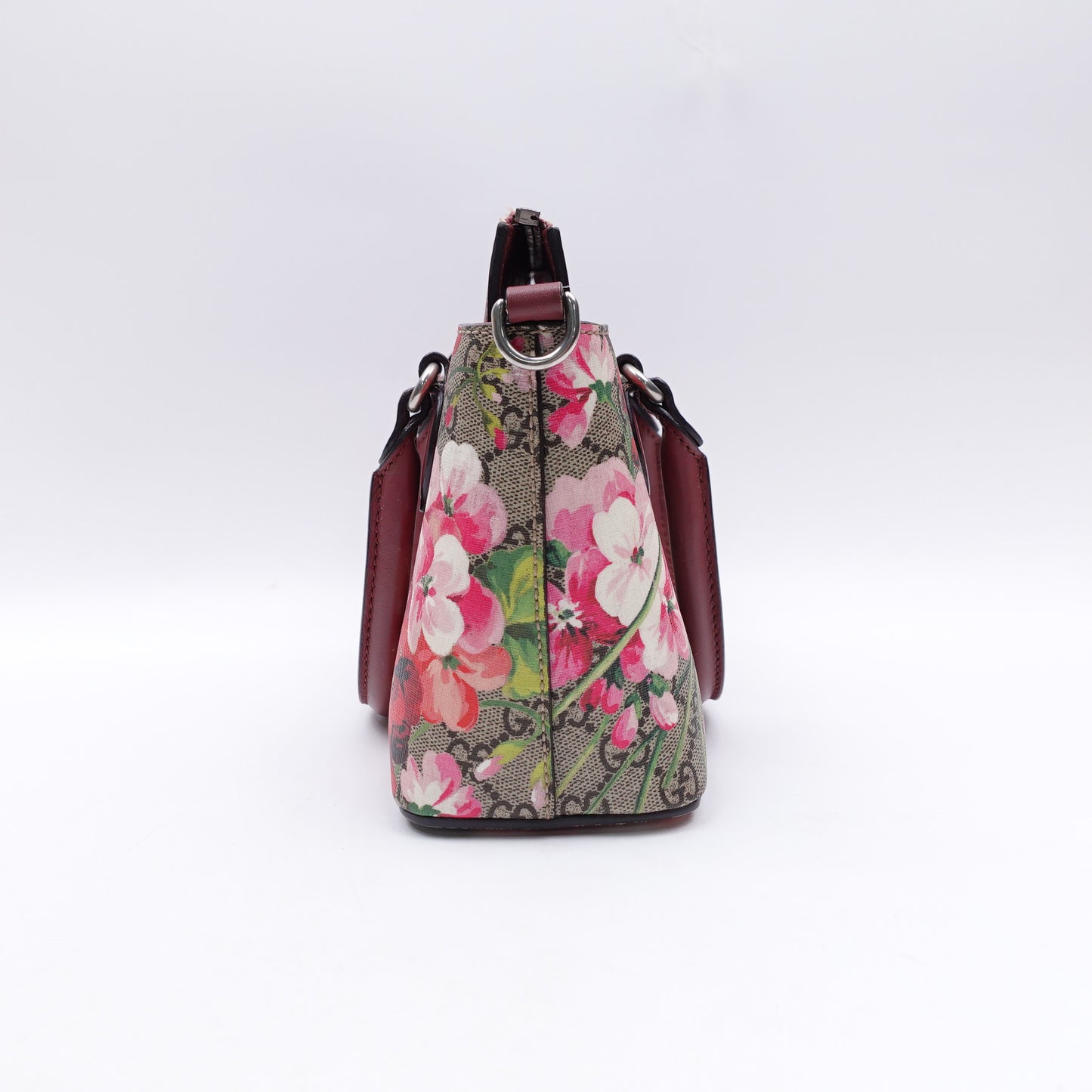 Pre-owned Gucci Bloom Pink Coated Canvas Shoulder Bag
