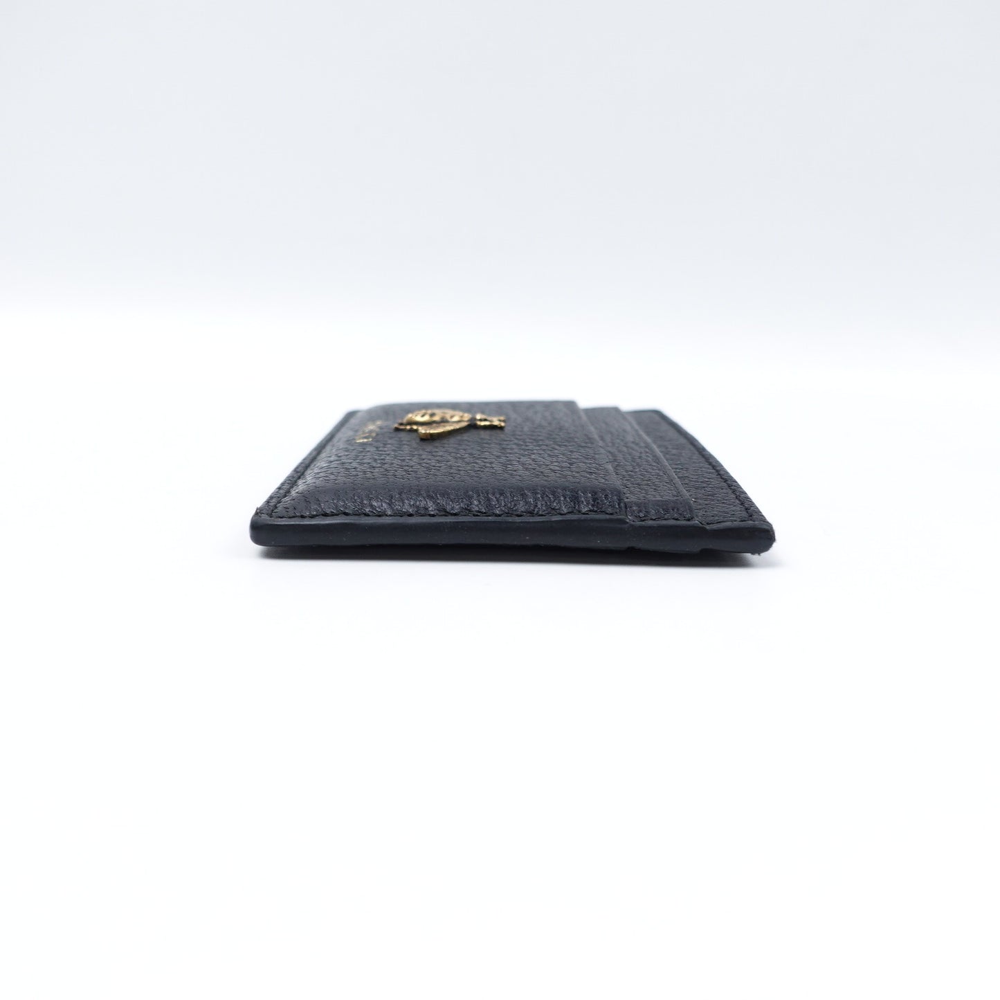 Pre-owned Gucci Black Calfskin Card Holder