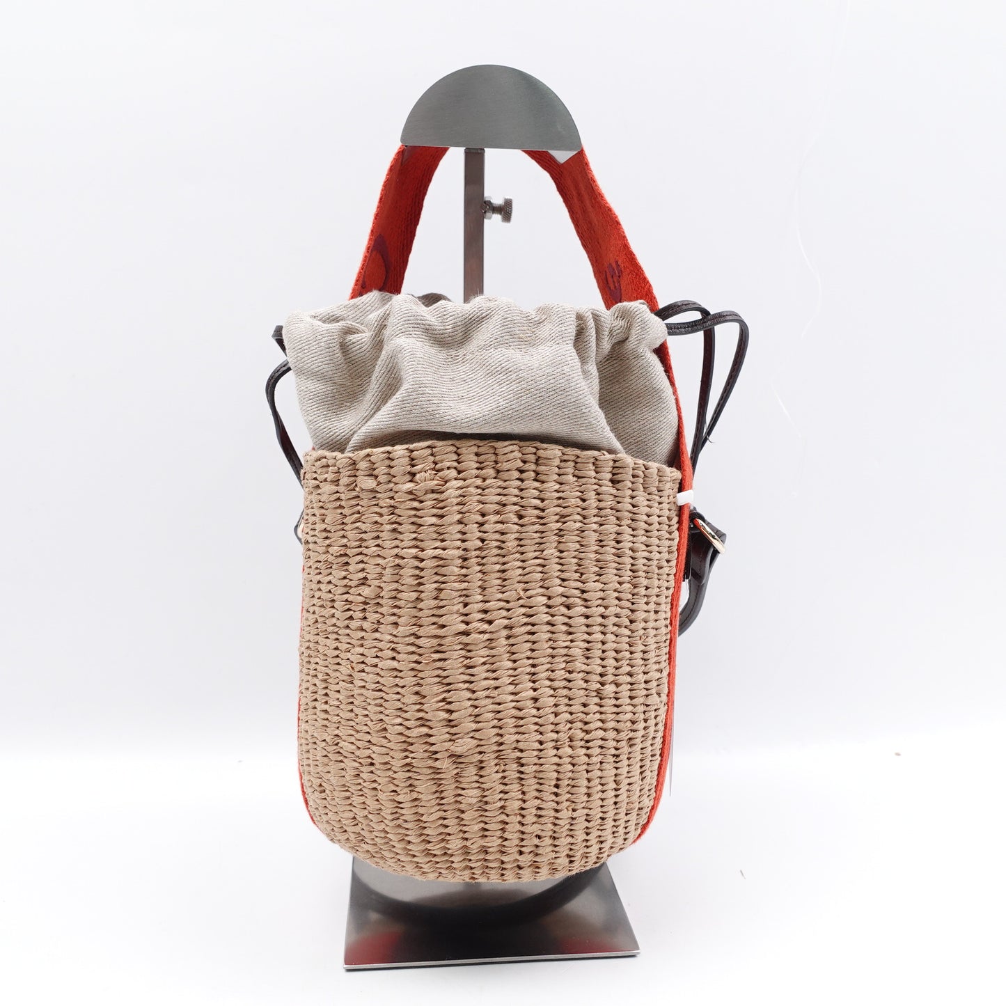Pre-owned Chloe Woody Raffia Cross Body Bag