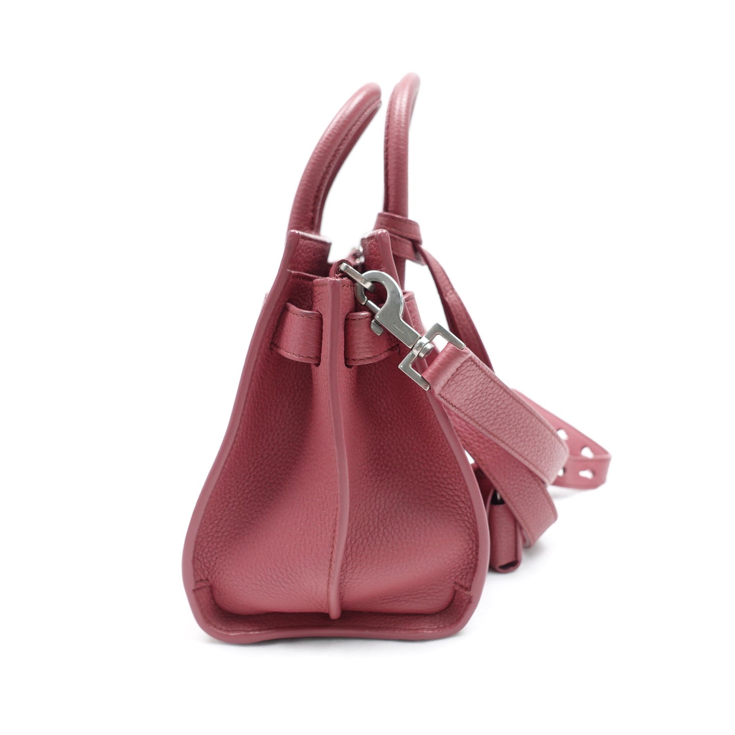 Pre-owned Saint Laurent Sac De Jour Dusty Pink Calfskin Shoulder Bag