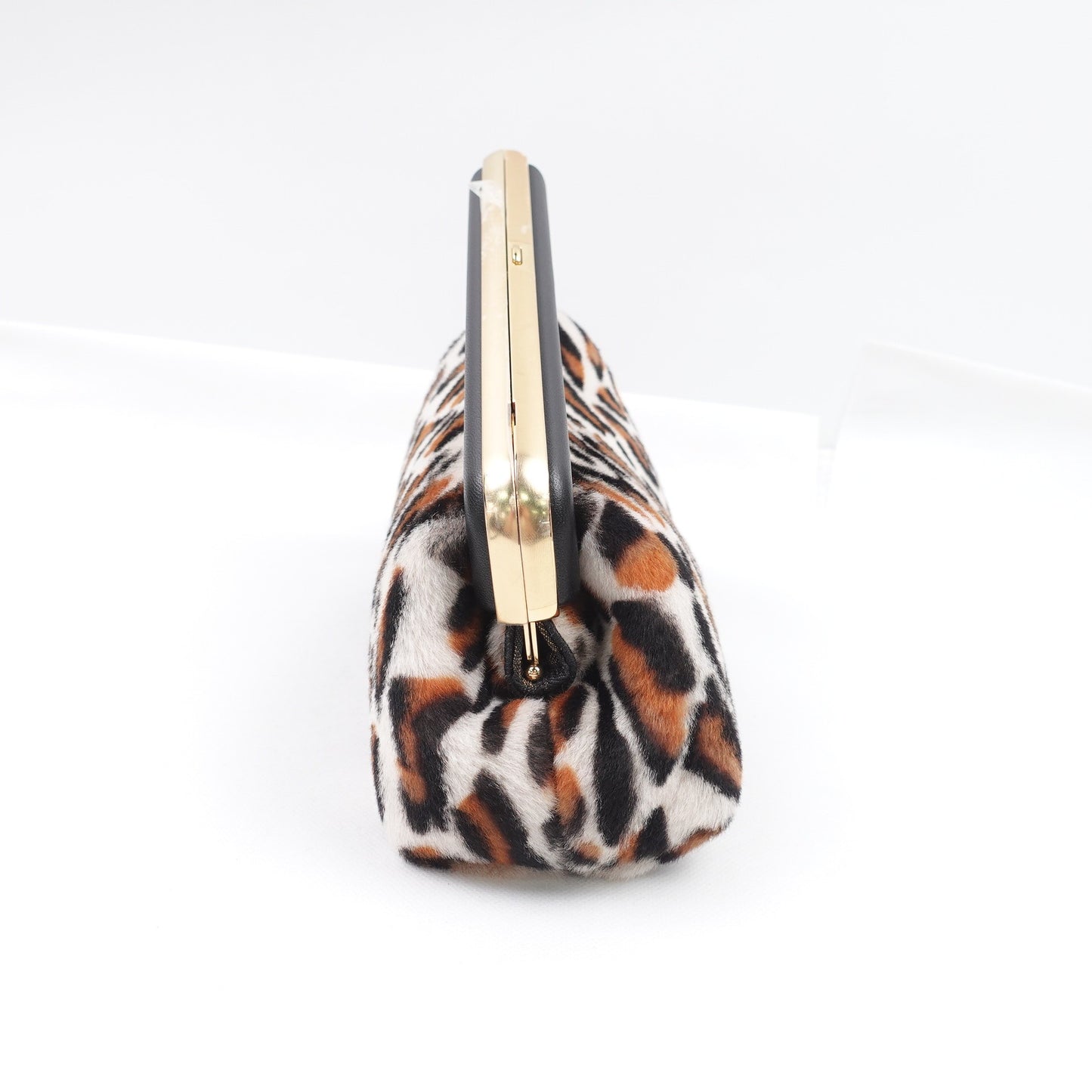 Pre-owned Fendi First Leopard Print Horsehair Shoulder Bag