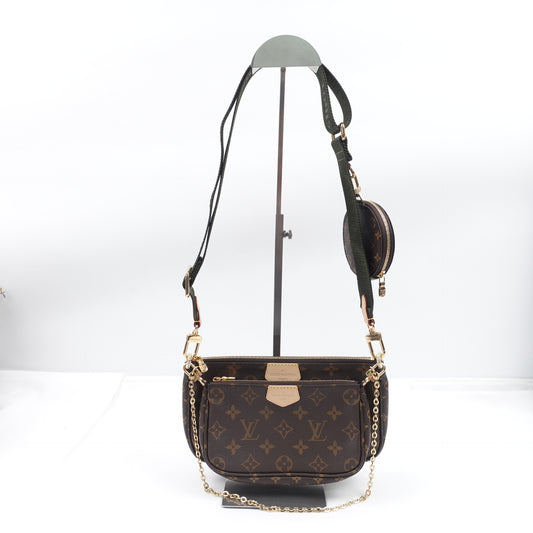 Pre-Owned Louis Vuitton Pochette Accessories Monogram Coated Canvas Shoulder Bag