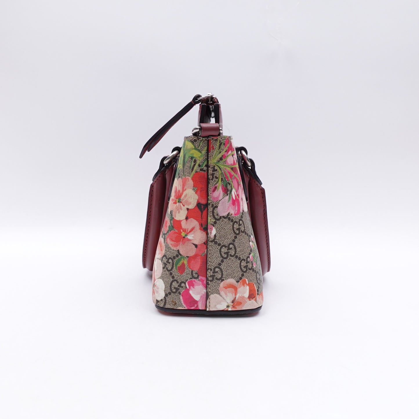 Pre-owned Gucci Bloom Pink Coated Canvas Shoulder Bag