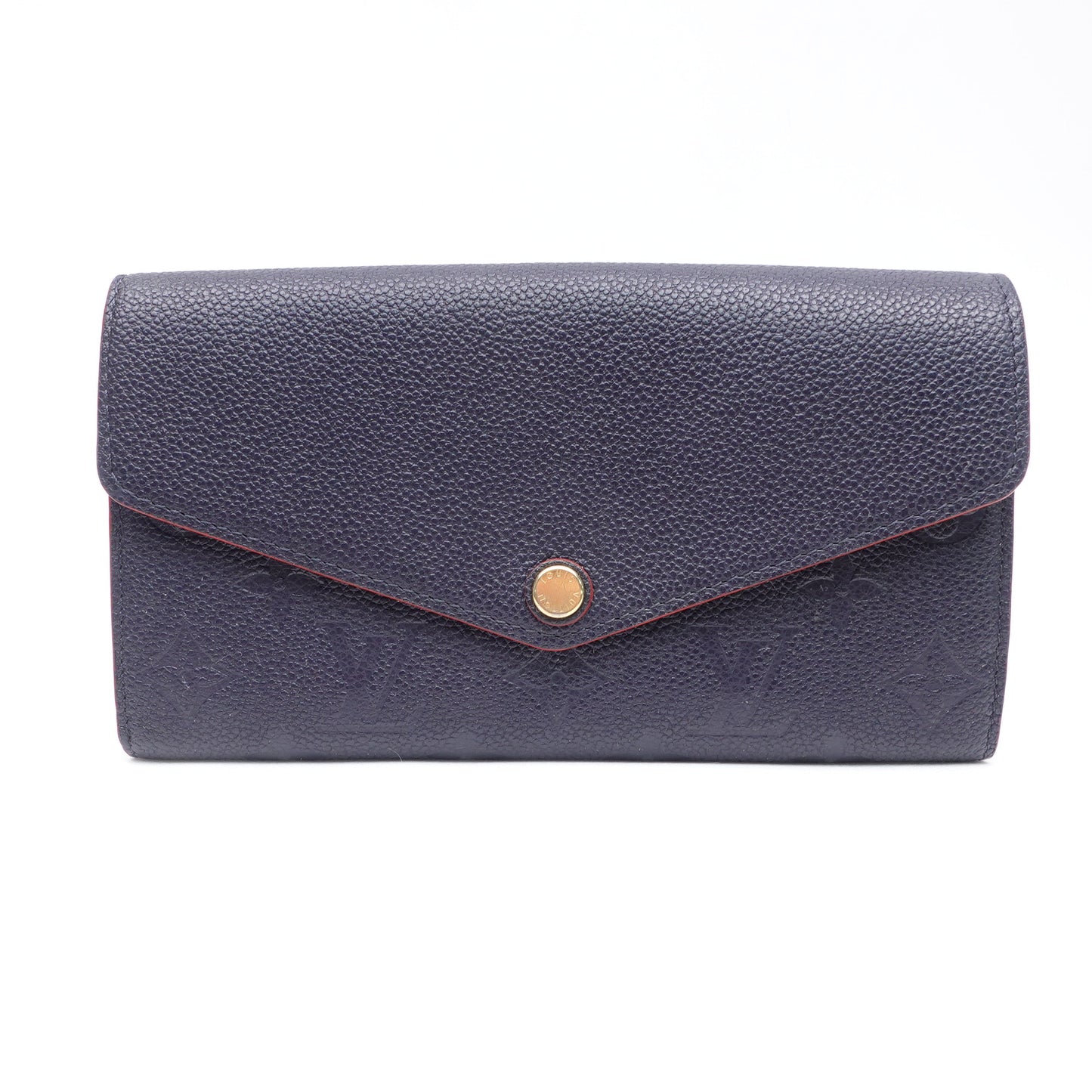 Pre-owned Louis Vuitton Sarah Navy Calfskin Wallet