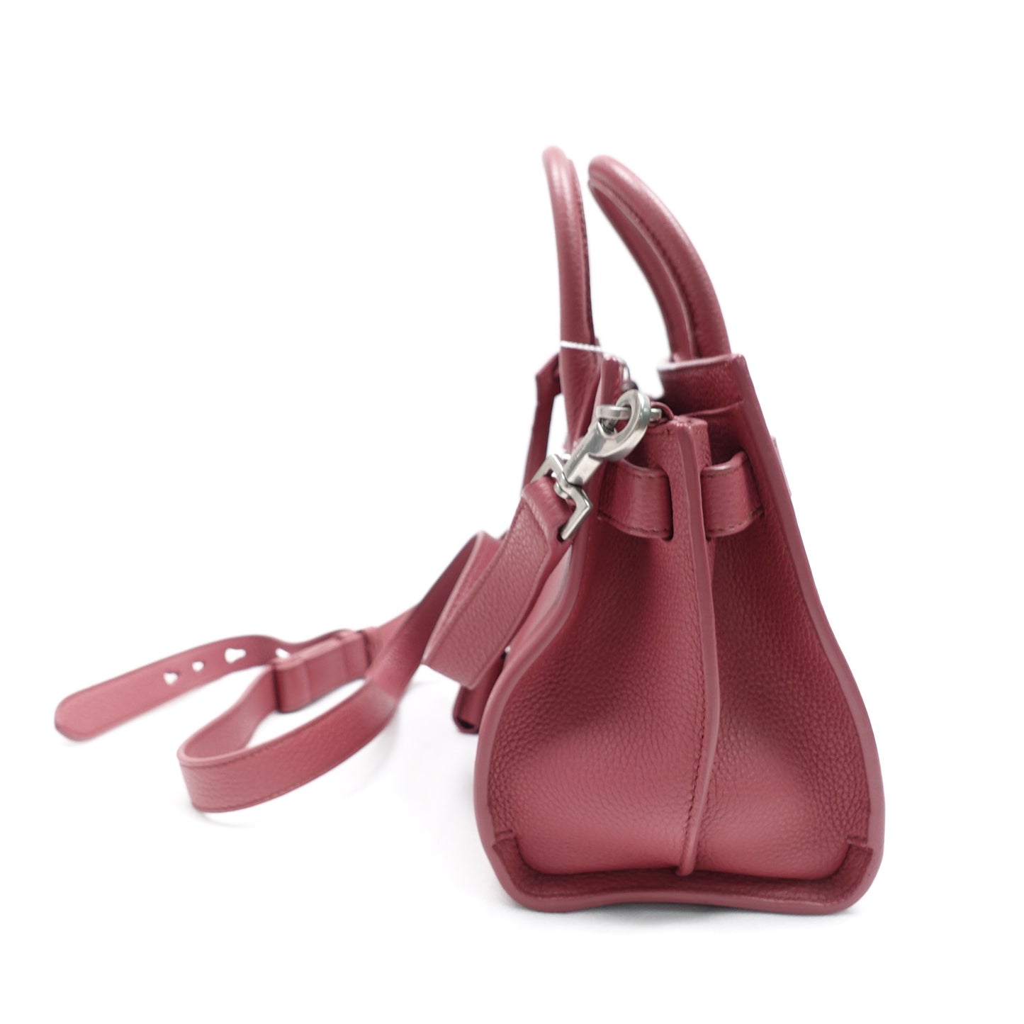 Pre-owned Saint Laurent Sac De Jour Dusty Pink Calfskin Shoulder Bag