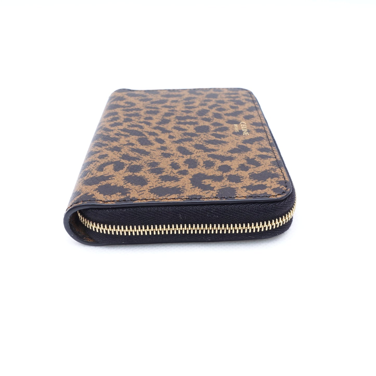 Pre-Owned Celine leopard Calfskin Short Wallet