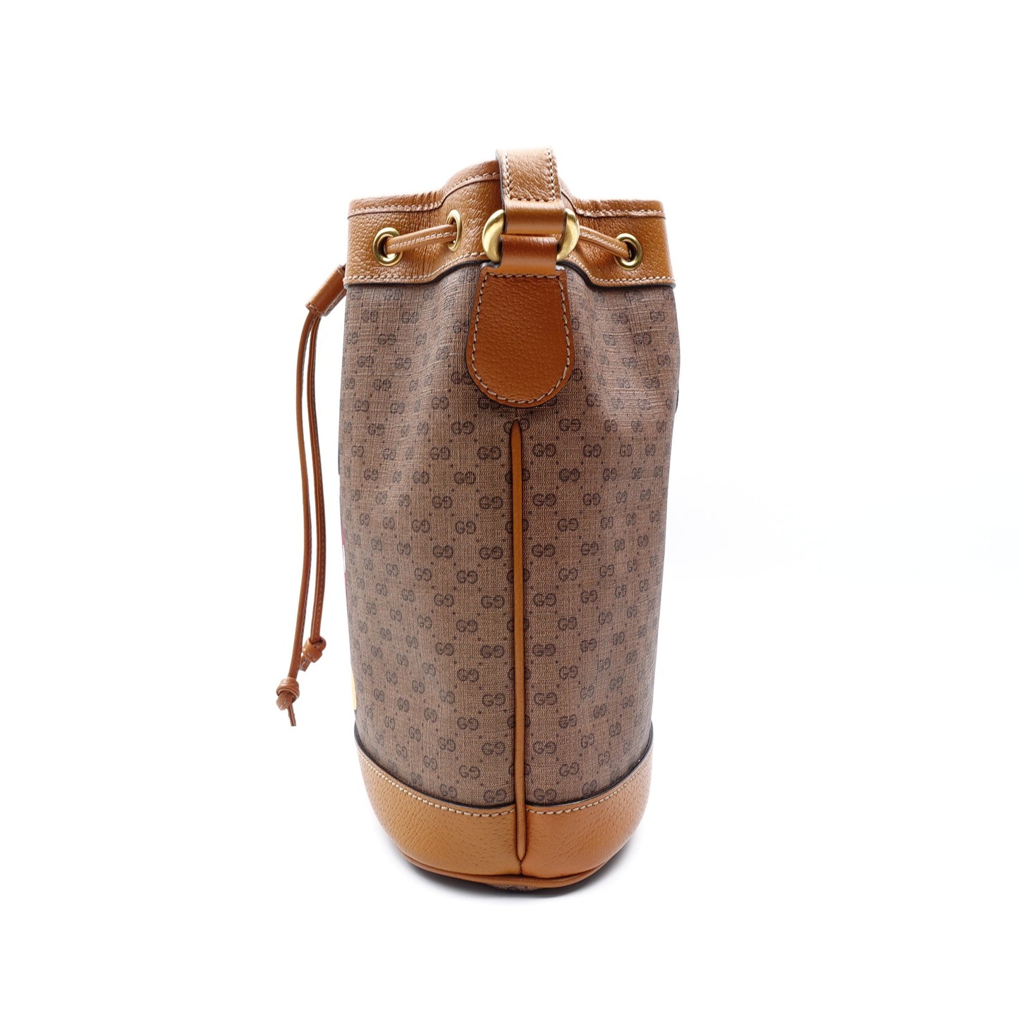 Pre-owned Gucci Disney Yellow Coated Canvas Shoulder Bag