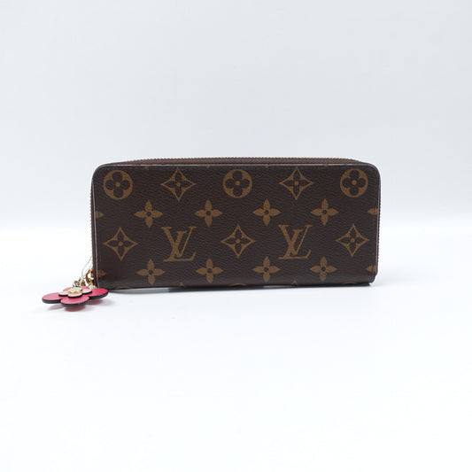 Pre-Owned Louis Vuitton Clemence Monogram Coated Canvas Long Wallet