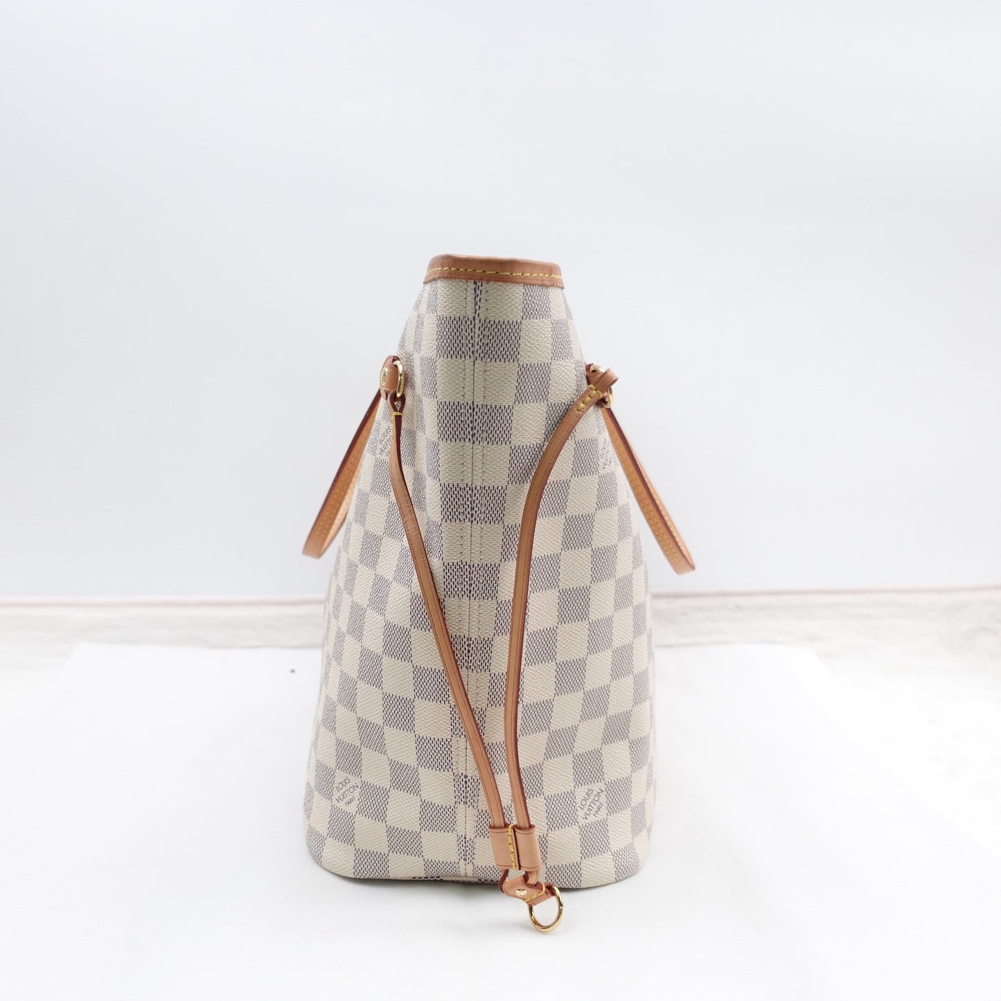 Pre-owned Louis Vuitton Neverfull Damier Azur Coated Canvas Tote Bag