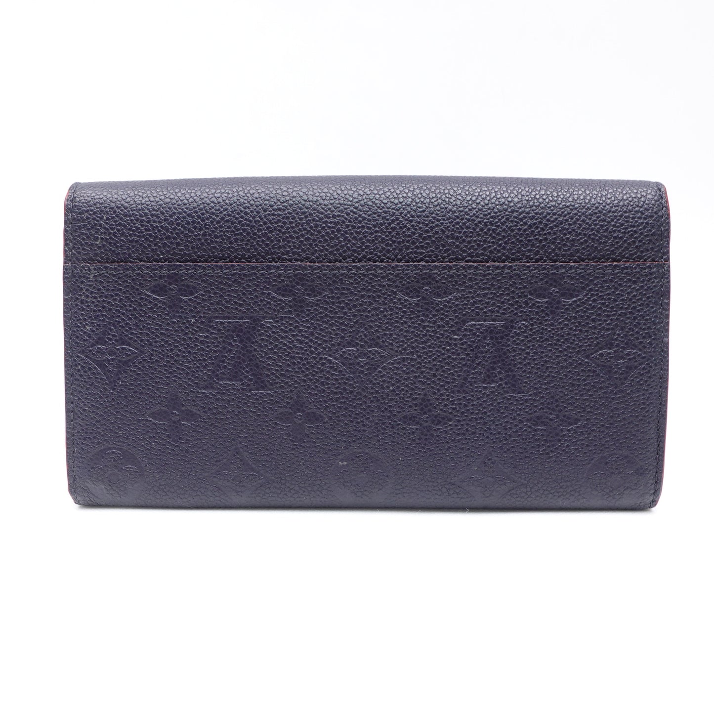 Pre-owned Louis Vuitton Sarah Navy Calfskin Wallet